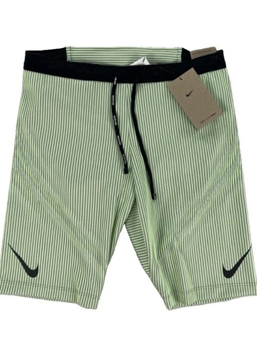 Nike AeroSwift Men's Dri-FIT ADV Running 1/2-Length Tight Lime Sz XL FN3369-337